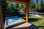 Take your pick Enjoy the outdoor hot tub or relax out by the fire pit